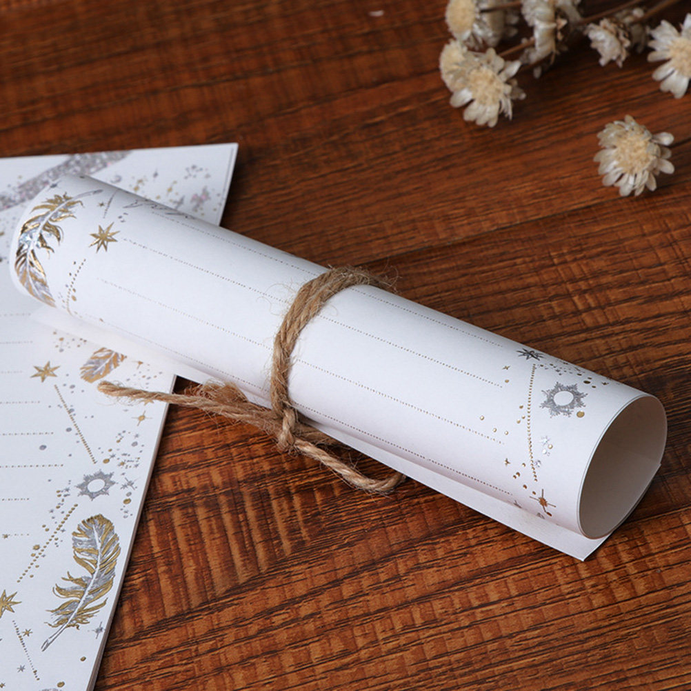 Letter Envelope Kraft - مجموعة واحدة من أوراق الدعوات وأظرفها،