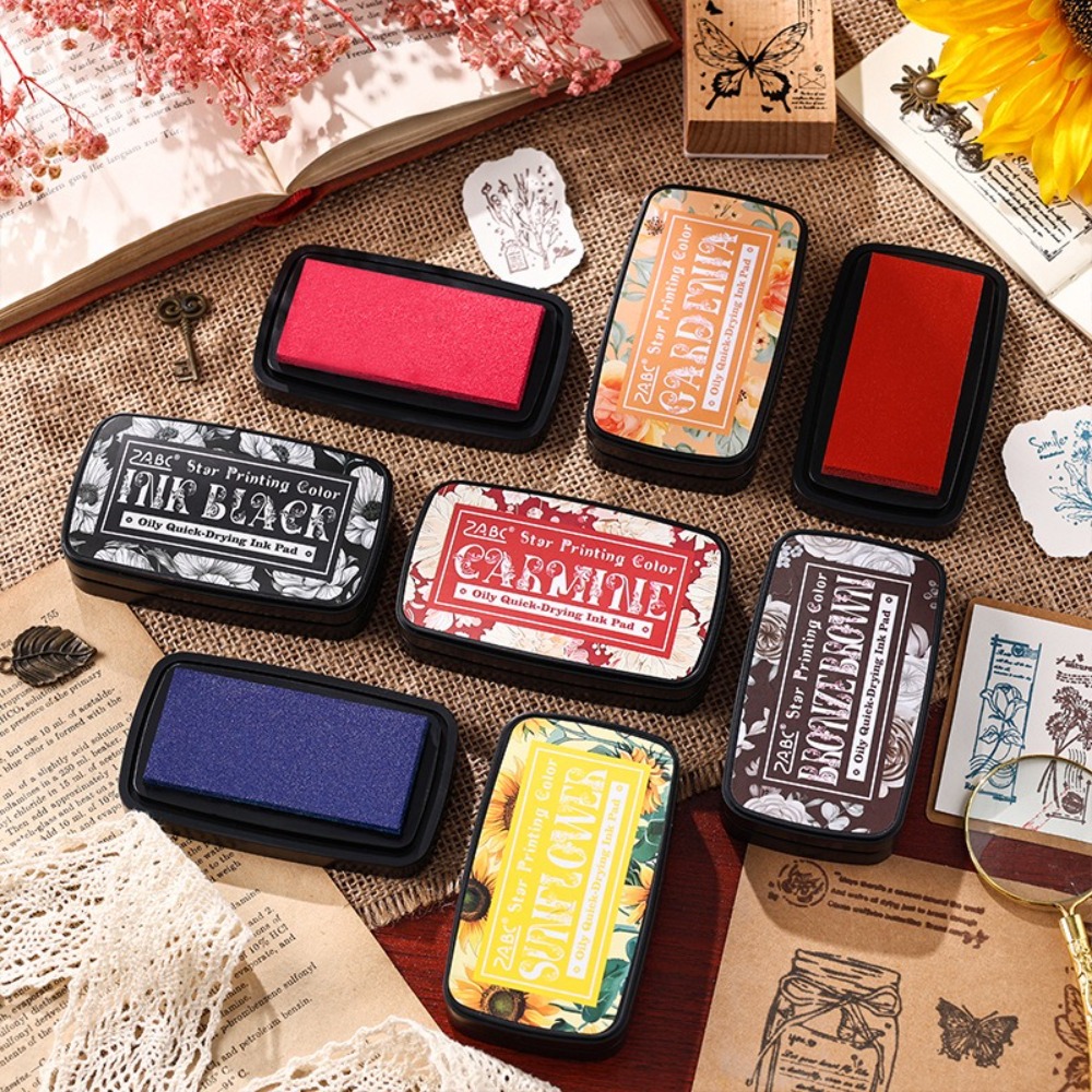 Self Inking Stamp - وسادة حبر جديدة ملونة مستطيلة الشكل