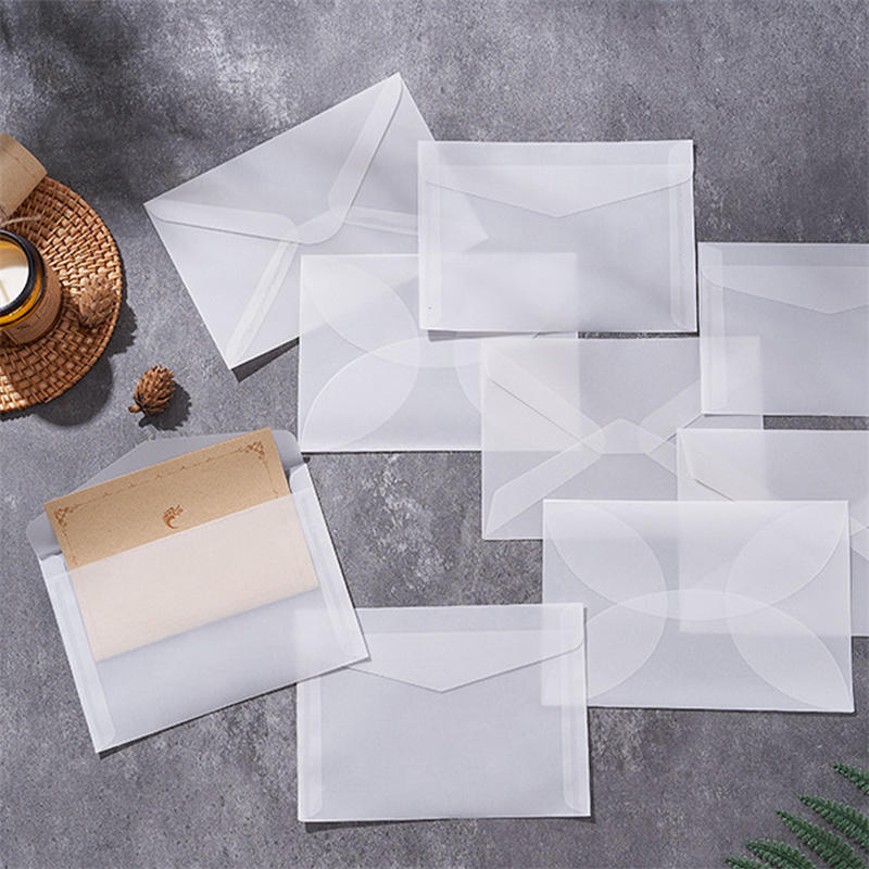 Letter Envelope Kraft - 50 قطعة/مجموعة مغلفات شفافة فارغة للدعوات