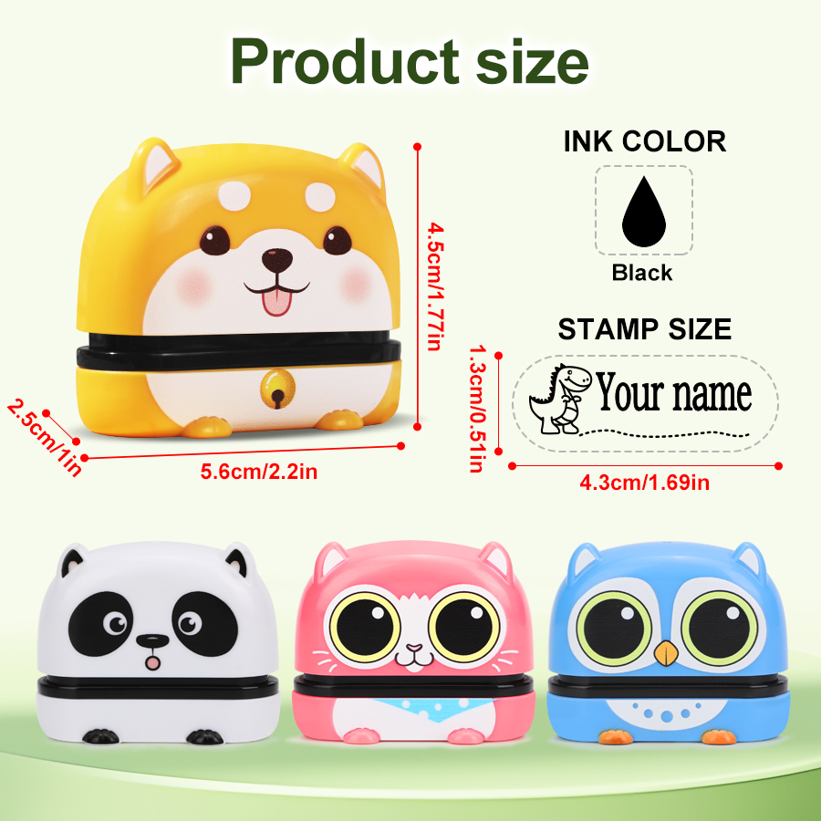 ختم اسم لطيف مخصص - قابل لإعاد - مراجعة Self Inking Stamp وسعره