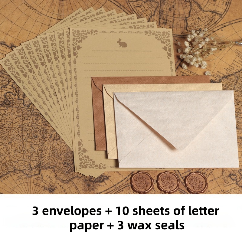 مجموعة دعوات زفاف فاخرة من 16  - مراجعة Letter Envelope Kraft وسعره