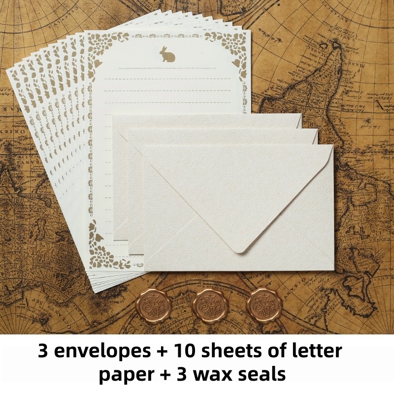 مجموعة دعوات زفاف فاخرة من 16  - مراجعة Letter Envelope Kraft وسعره