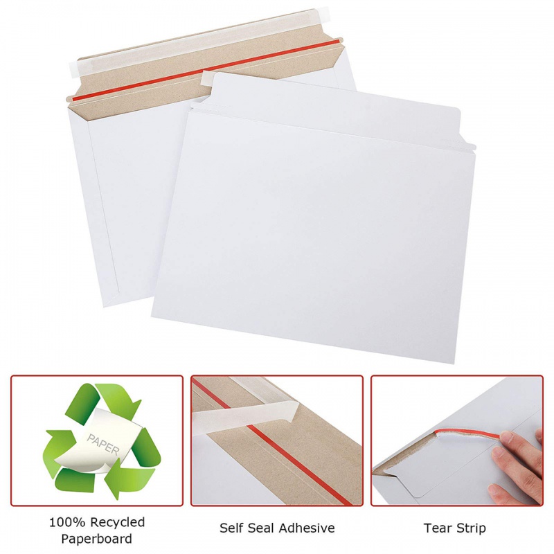 25 قطعة من المغلفات الصلبة الب - مراجعة Letter Envelope Kraft وسعره