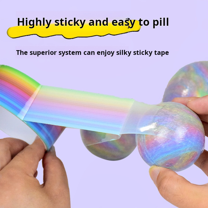 1 قطعة كرات قوس قزح كرات لزجة  - مراجعة Glue Stick Pack وسعره