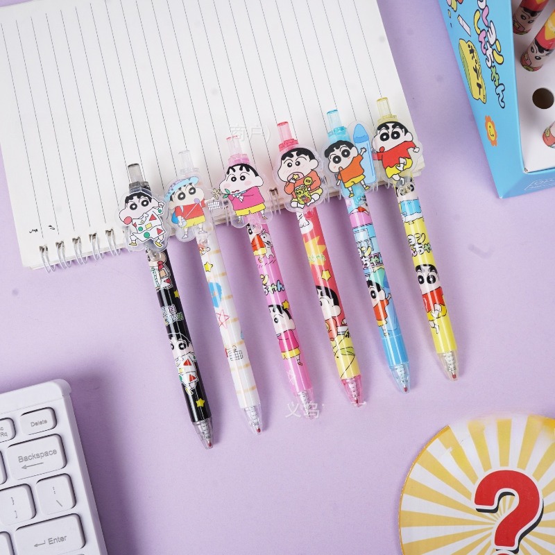 48pcs/box Crayon Shinchan Poin - مراجعة Is Stationery Office Supply وسعره