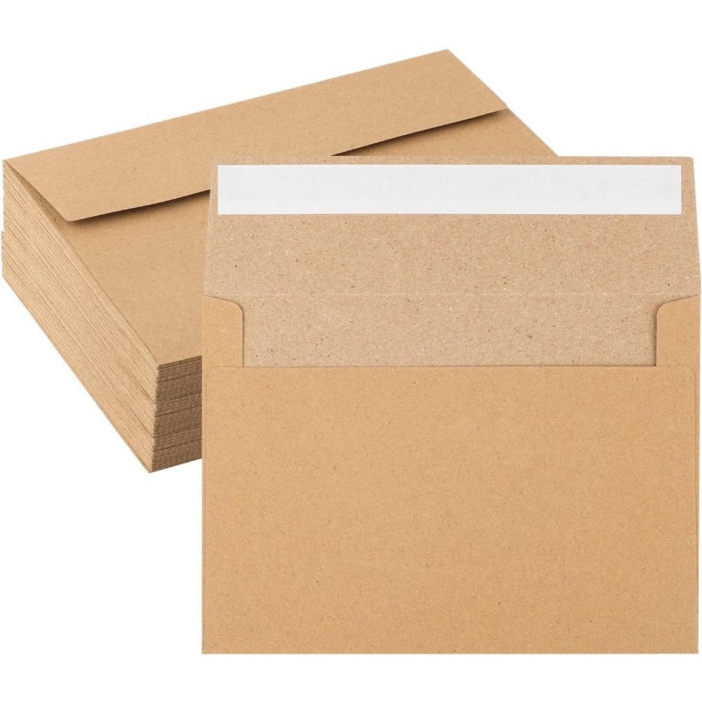 50 ظرفًا من ورق الكرافت - أظرف - مراجعة Letter Envelope Kraft وسعره