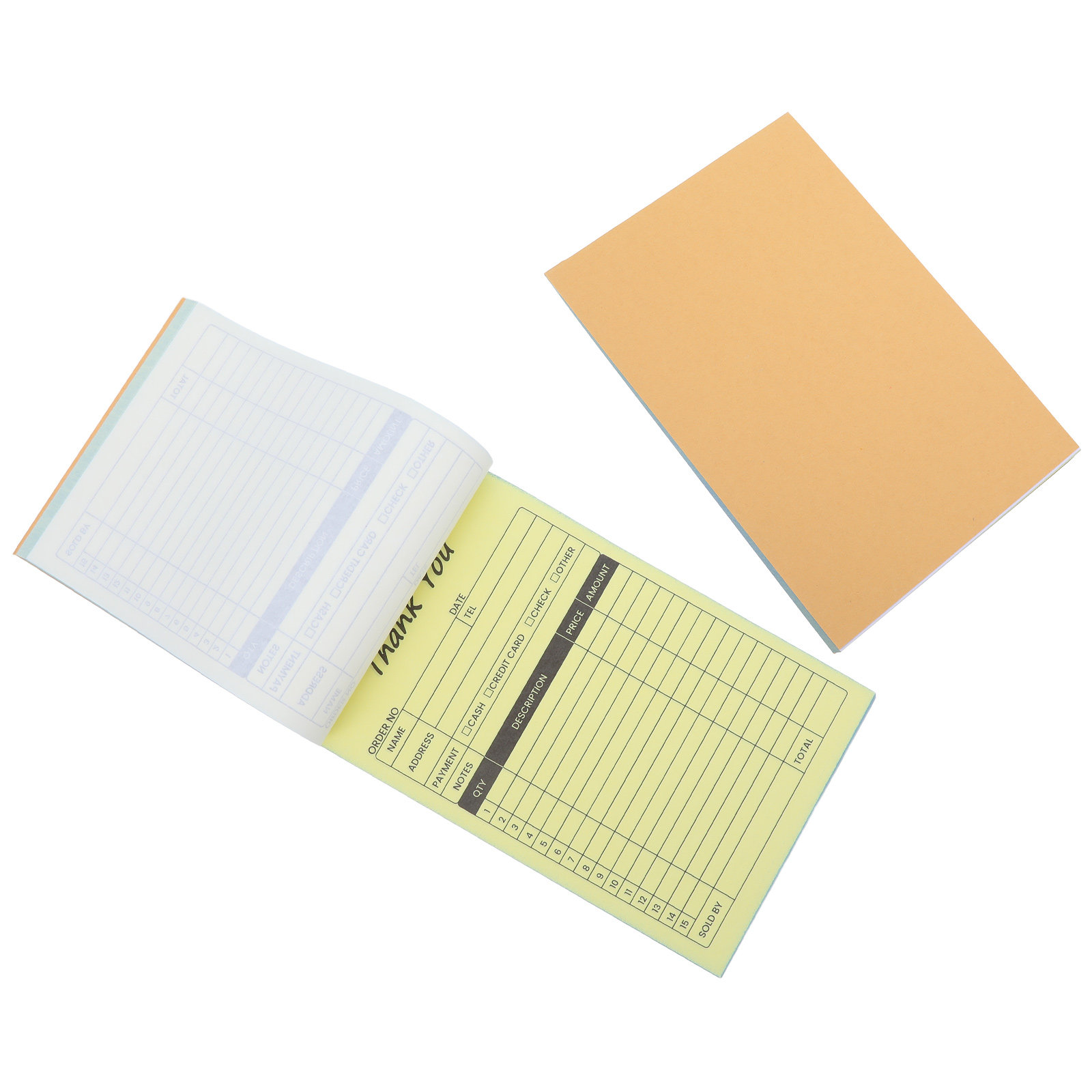 قطعتان من دفتر فواتير الطلبات  - مراجعة Carbon Copy Book وسعره