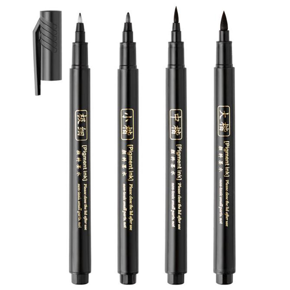 4 قطعة قلم فرشاة قلم الخط الكل - مراجعة Stationery Warehouse وسعره