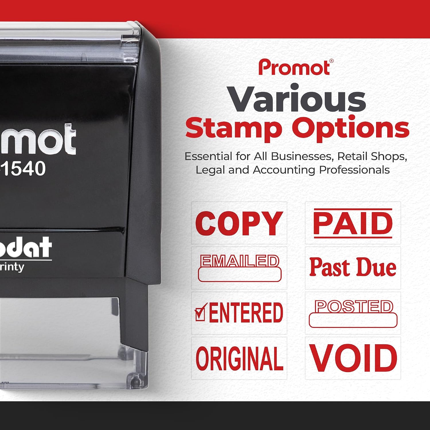 ختم ذاتي التحبير أحمر قابل لإع - مراجعة Self Inking Stamp وسعره