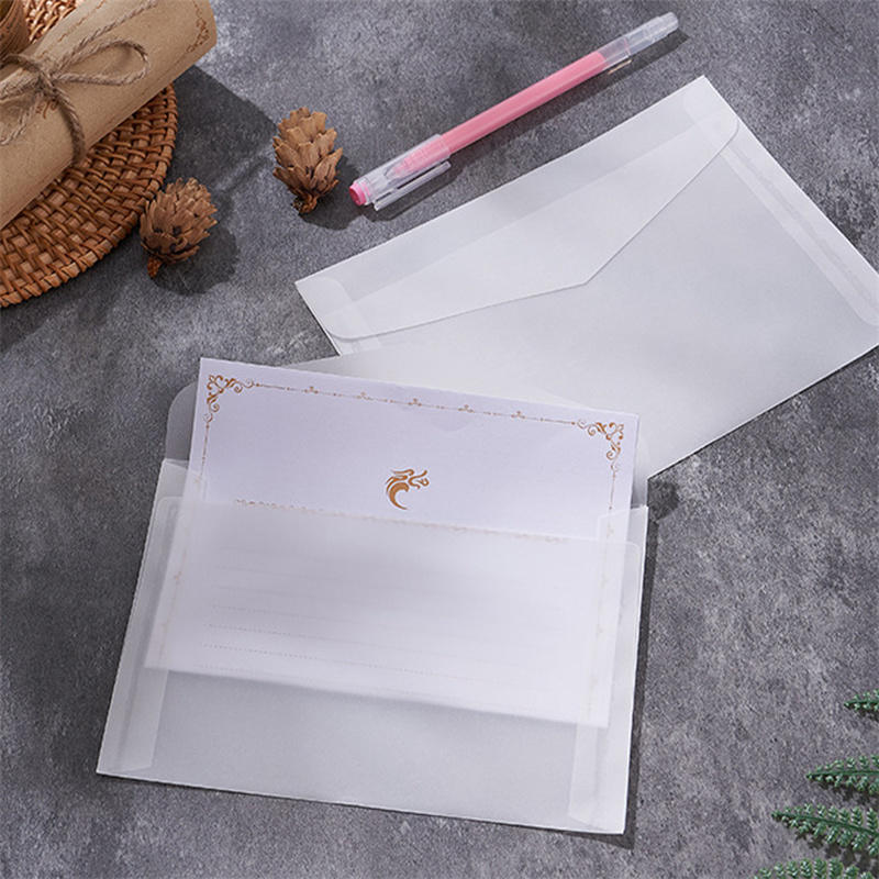 50 قطعة/مجموعة مغلفات شفافة فا - مراجعة Letter Envelope Kraft وسعره