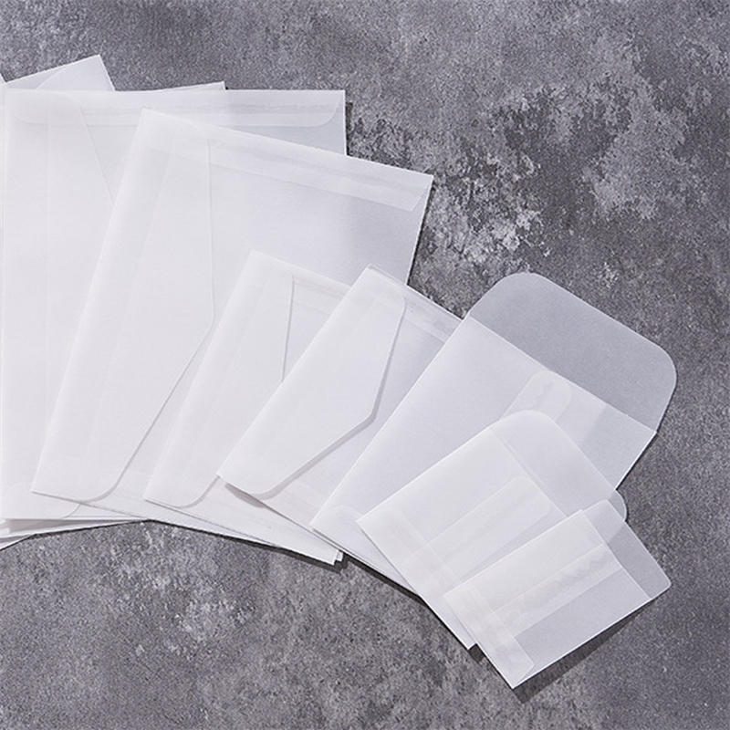 50 قطعة/مجموعة مغلفات شفافة فا - مراجعة Letter Envelope Kraft وسعره